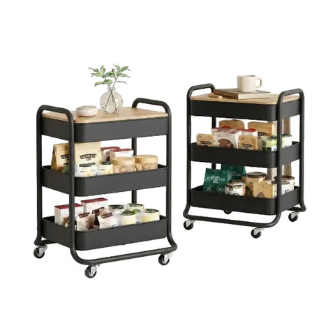 Danny Home Versatile 3 Tier Trolley Black at Zubaidas Homestore Pakistan