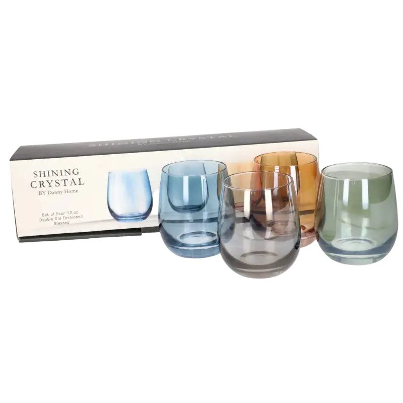Danny Home Whisky Glass 4 Pieces Set 410ml at Zubaidas Homestore