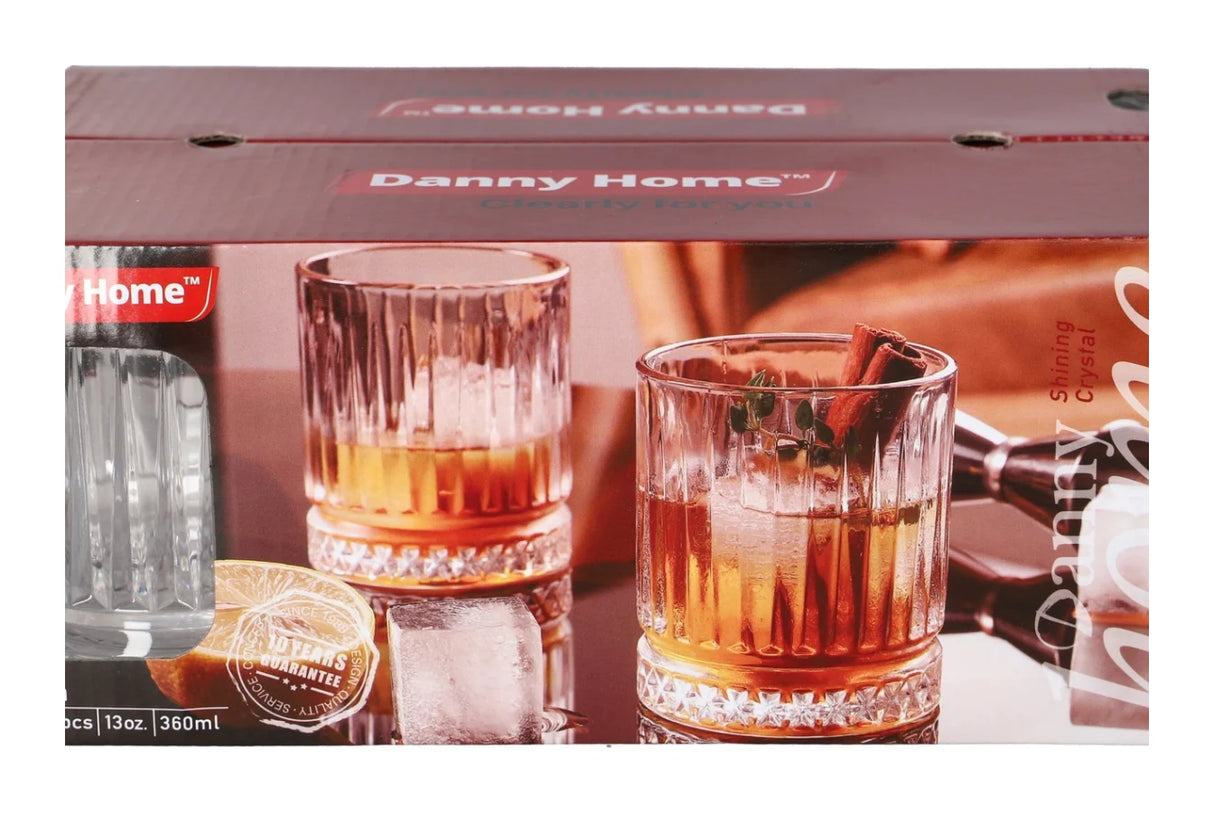 Danny Home Whisky Glass Set 6 Pcs BHO-1988-28 at Zubaidas Homestore Online Pakistan