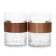 Danny Home Whisky Glass Wood Handle 2 Pieces Set 310ml at Zubaidas Homestore Pakistan