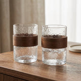 Danny Home Whisky Glass Wood Handle 2 Pieces Set 310ml at Zubaidas Homestore