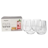 Danny Home Whisky Tumbler Glass 4 Pieces Set 390ml at Zubaidas Homestore 
