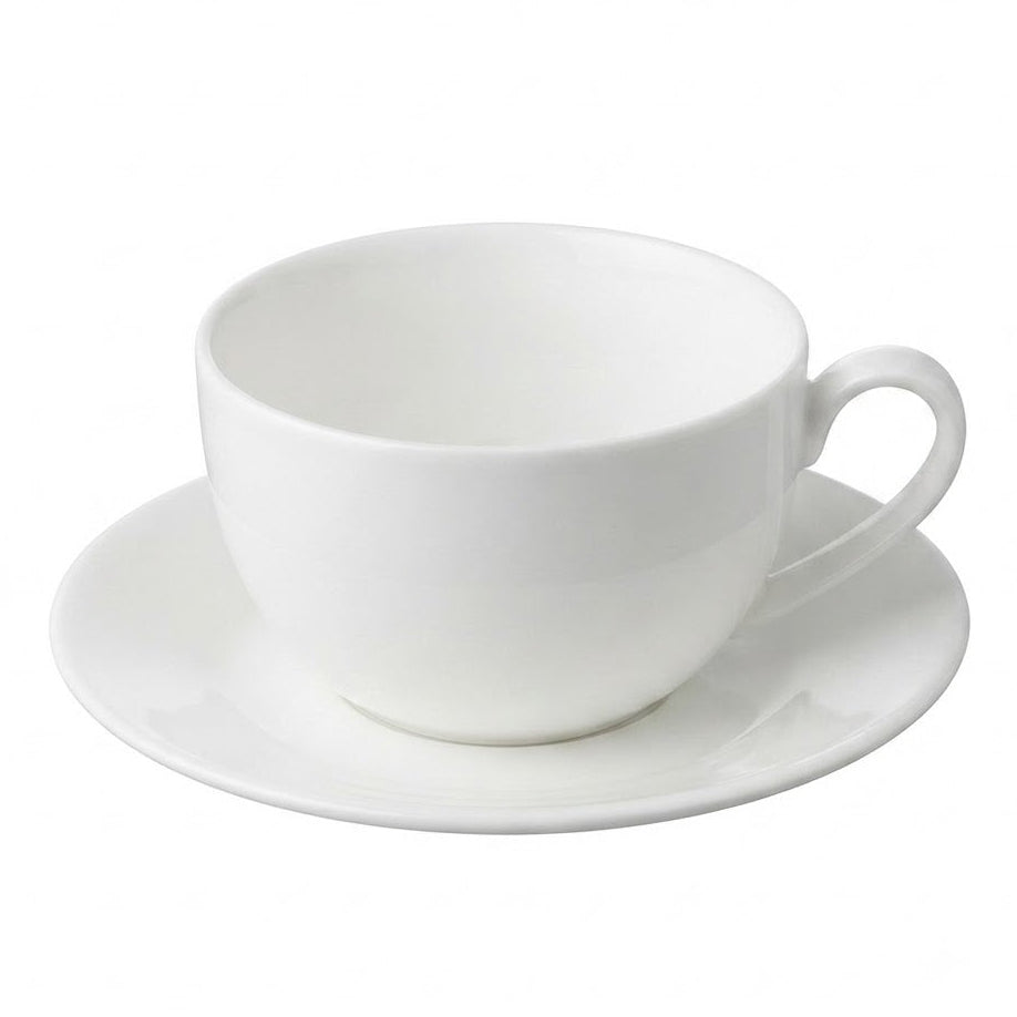 Danny Home White Ceramic Cups and Saucers 6 Pieces Set at Zubaidas Homestore