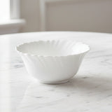 Danny Home White Ceramic Scalloped Bowl 12.5cm at Zubaidas Homestore 
