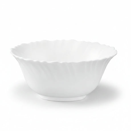 Danny Home White Ceramic Scalloped Bowl 12.5cm at Zubaidas Homestore Pakistan