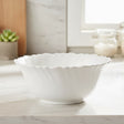 Danny Home White Ceramic Scalloped Bowl 23cm at Zubaidas Homestore 