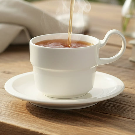Danny Home White Classic Cup and Saucer 6 Pieces Set at Zubaidas Homestore Pakistan