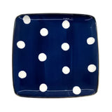 Danny Home White Dot Design Blue Square Dinner Plate at Zubaidas Homestore Pakistan