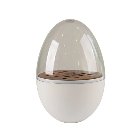 Danny Home White Egg Shaped Acrylic Dome Cutlery  Organizer at Zubaidas Homestore