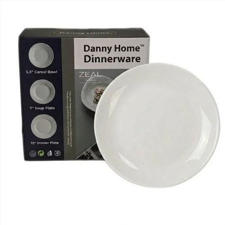 Danny Home White Opal 18Pcs Dinner Set Round at Zubaidas Homestore Pakistan