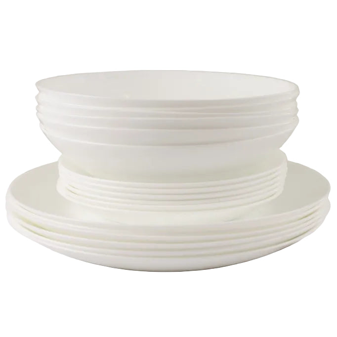 Danny Home White Opal 18Pcs Dinner Set Round Largest Homestore in Pakistan
