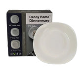 Danny Home White Opal 18Pcs Dinner Set Square at Zubaidas Homestore Pakistan