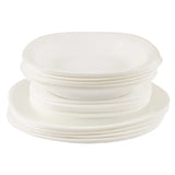 Danny Home White Opal 18Pcs Dinner Set Square Largest Homestore in Pakistan