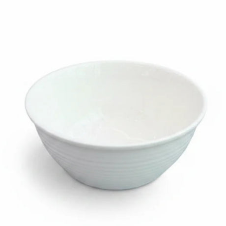 Danny Home White Ceramic Ribbed Bowl 18.3cm at Zubaidas Homestore 