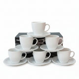 Danny Home White Square Cup and Saucer 6 Pieces Set at Zubaidas Homestore Pakistan
