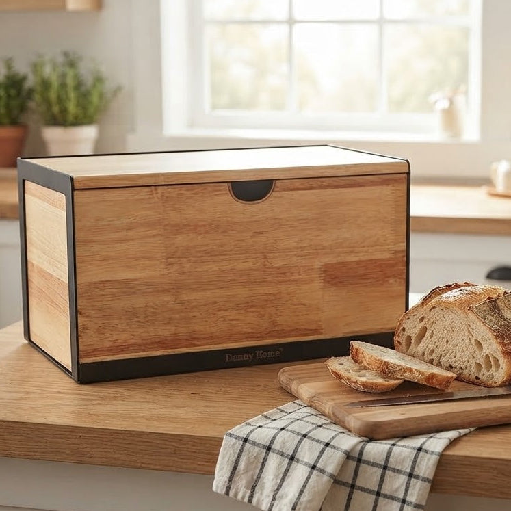Danny Home Wooden Bread Box 35.6cm at Zubaidas Homestore 