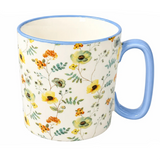 Danny Home Yellow Flower Ceramic Mug 450ml Zubaidas Homestore