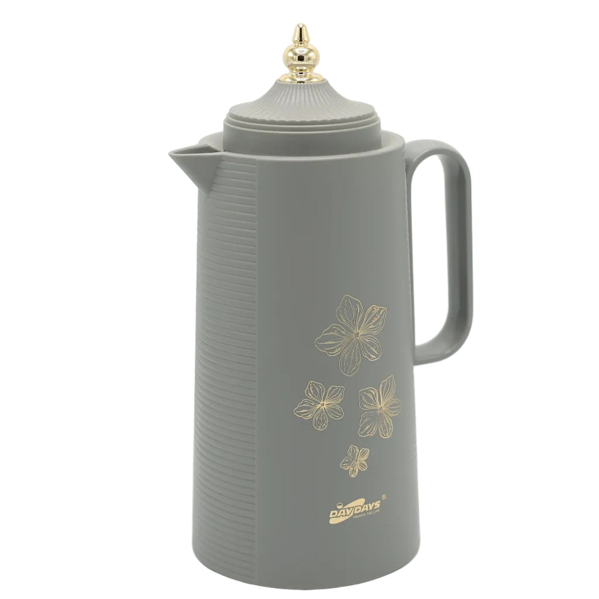 DayDays Floral Printed Insulated Vacuum Flask Grey at Zubaidas Homestore Pakistan