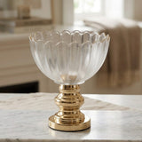 Decorative Bowl with Gilded Pedestal at Zubaidas Homestore