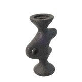 Decorative Candle Holder Textured Abstract Black at Zubaidas Homestore Pakistan