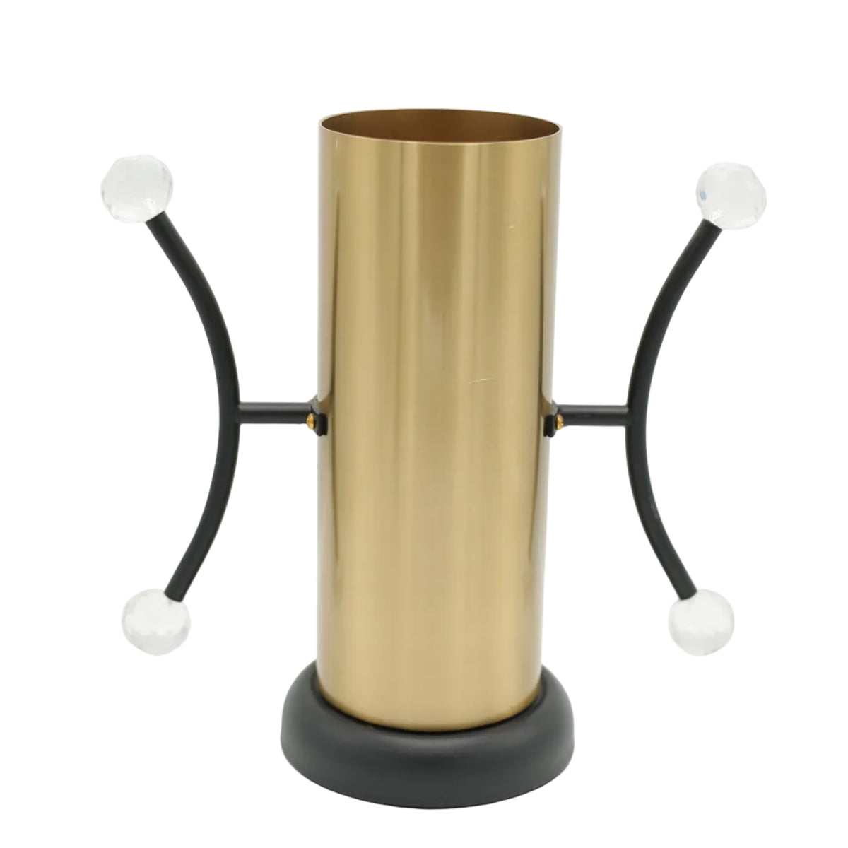 Decorative Cylindrical Metal Vase at Zubaidas Homestore - The Largest Collection of Decor In Pakistan