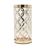 Decorative Glass Vase with Golden Metal Lattice Frame at Zubaidas Homestore - The Biggest Collection of Decor In Pakistan