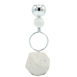Decorative Metal Geometric Candle Holder Silver at Zubaidas Homestore Pakistan