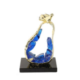 Decorative Pear with Blue Gemstone Sculpture at Zubaidas Homestore Pakistan