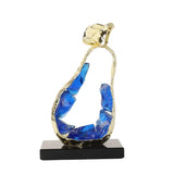 Decorative Pear with Blue Gemstone Sculpture at Zubaidas Homestore - The Largest Collection of Decor In Pakistan