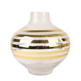 Decorative Striped Glass Vase at Zubaidas Homestore - The Largest Collection Of Decor in Pakistan