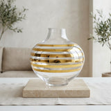 Decorative Striped Glass Vase at Zubaidas Homestore