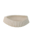 Decorative Ceramic Bowl with Ribbed Textured White at Zubaidas Homestore Pakistan