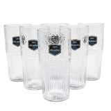 Delisoga Heat Resistant Textured Glass Set 6pcs at Zubaidas Homestore Pakistan