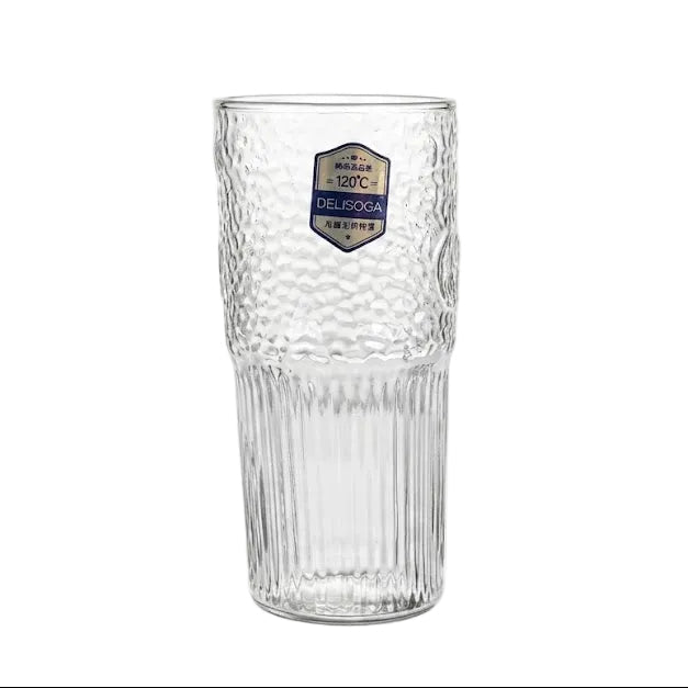 Delisoga Heat Resistant Textured Glass Set 6pcs at Zubaidas Homestore Best for home Shopping