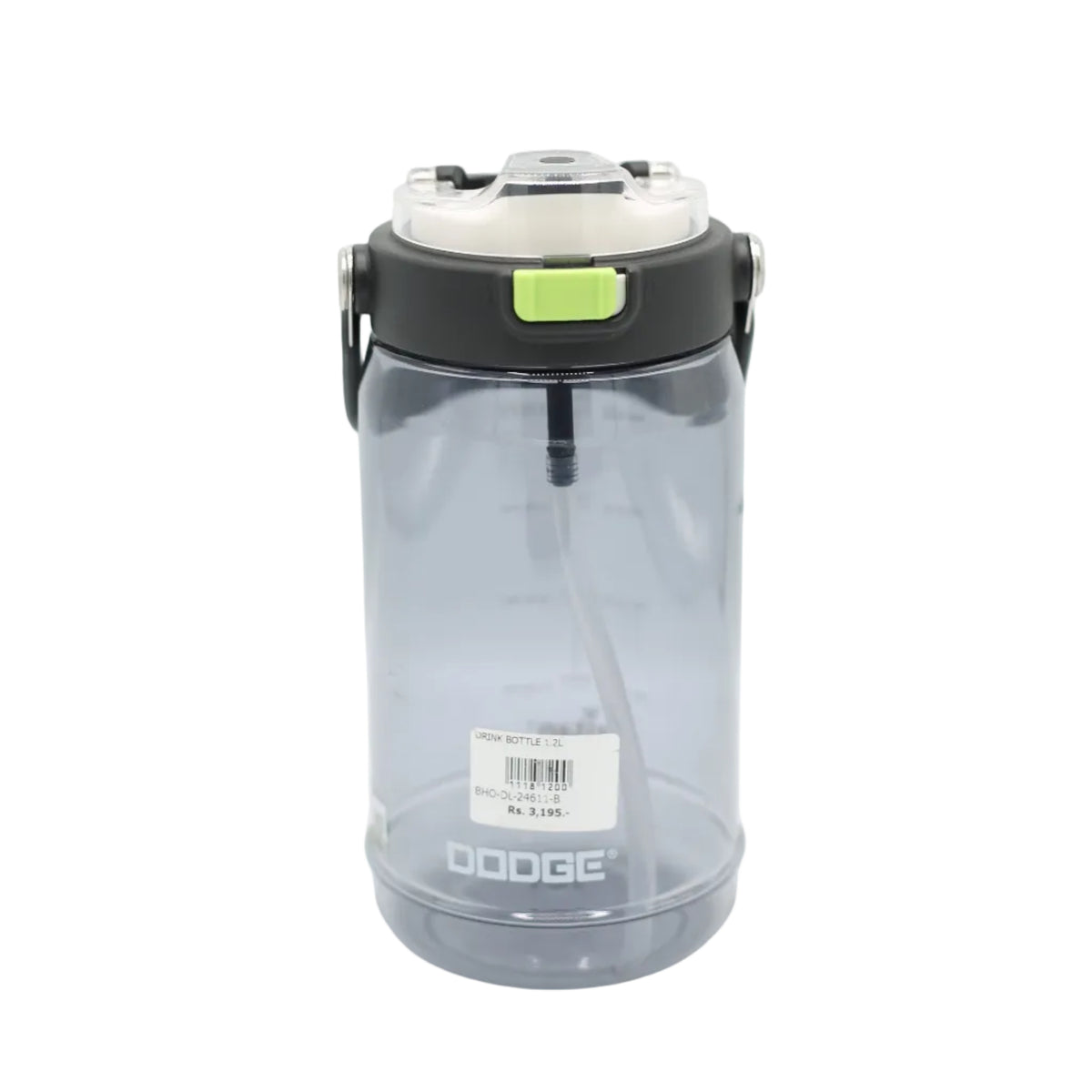Dodge Tritan Drinking Water Bottle 1.2 Liter Black at Zubaidas Homestore Pakistan