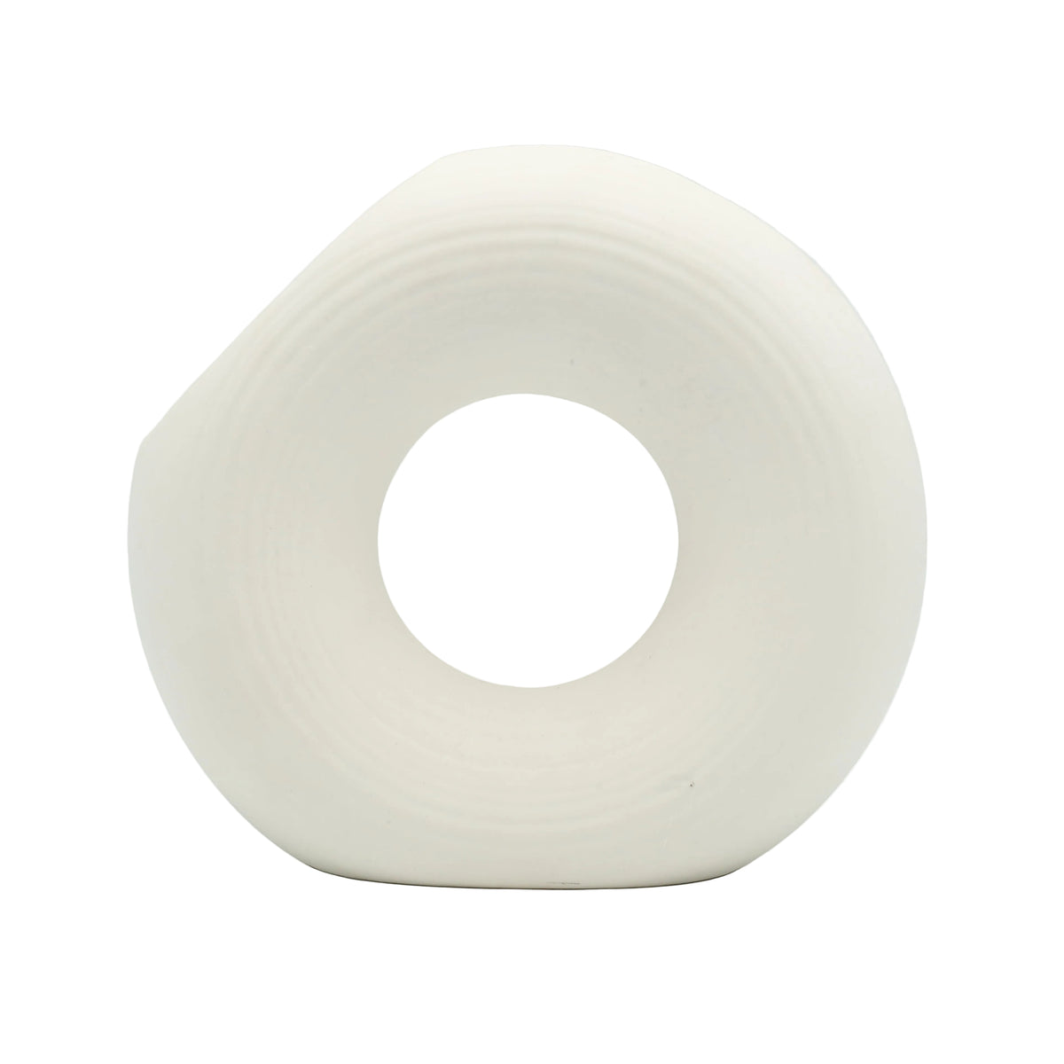 Donut Hollow Ceramic Decorative Vase at Zubaidas Homestore Pakistan
