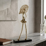Elegance Lady Figurine Golden at Zubaidas Homestore