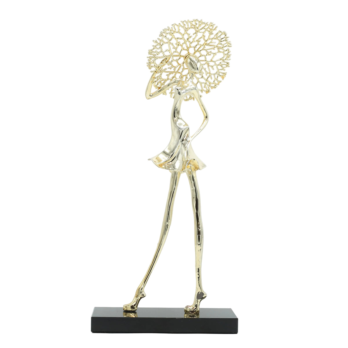 Elegance Lady Figurine Golden at Zubaidas Homestore Pakistan