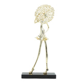 Elegance Lady Figurine Golden at Zubaidas Homestore Pakistan