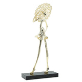 Elegance Lady Figurine Golden at Zubaidas Homestore - The Largest Collection of Decor In Pakistan