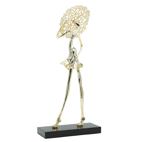 Elegance Lady Figurine Golden at Zubaidas Homestore - The Largest Collection of Decor In Pakistan