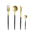 Elegant 4 Pieces Luxury Cutlery Set Black Zubaidas Homestore Pakistan
