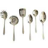 Elegant 6pcs Stainless Steel 18/10 Serving Spoon Set  at Zubaidas Homestore best for home shopping