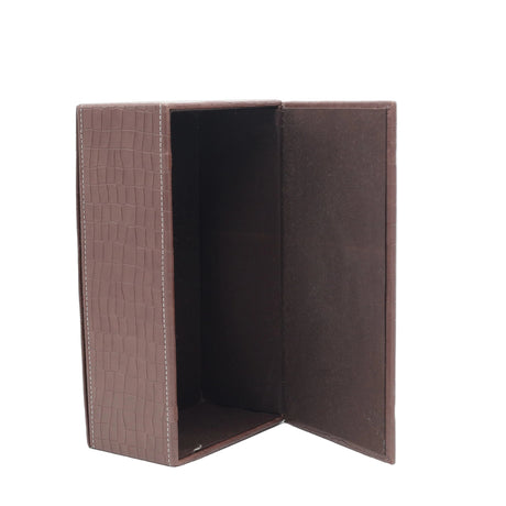 Elegant Crocodile Textured Leather Tissue Box Holder at Zubaidas Homestore Pakistan