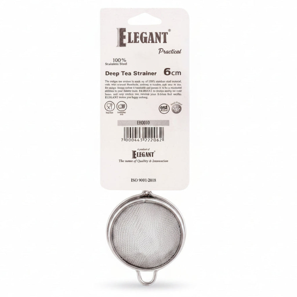 Elegant Deep Strainer 6cm Stainless Steel at Zubaidas Homestore - Pakistan's Favorite Destination for Home Shopping
