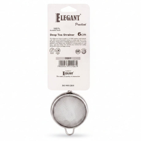 Elegant Deep Strainer 6cm Stainless Steel at Zubaidas Homestore - Pakistan's Favorite Destination for Home Shopping
