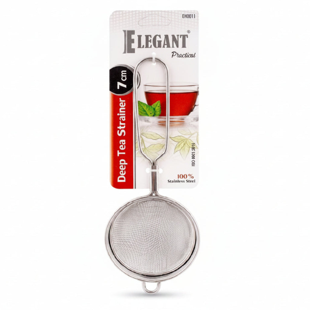 Elegant Deep Strainer 7cm Stainless Steel at Zubaidas Homestore
