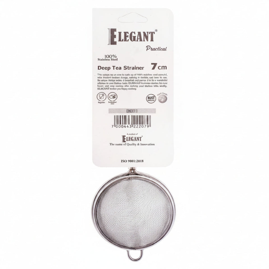 Elegant Deep Strainer 7cm Stainless Steel at Zubaidas Homestore - Pakistan's Favorite Destination for Home Shopping