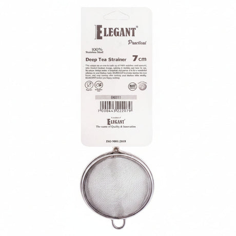 Elegant Deep Strainer 7cm Stainless Steel at Zubaidas Homestore - Pakistan's Favorite Destination for Home Shopping