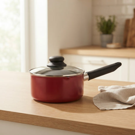 Elegant Non Stick Servo Sauce Pan with Lid 18cm at Zubaidas Homestore